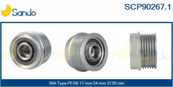 Puleggia cinghia, alternatore SANDO SCP90267.1