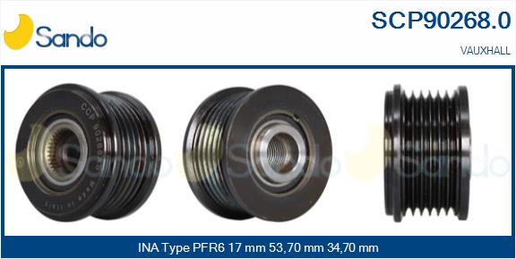 Puleggia cinghia, alternatore SANDO SCP90268.0