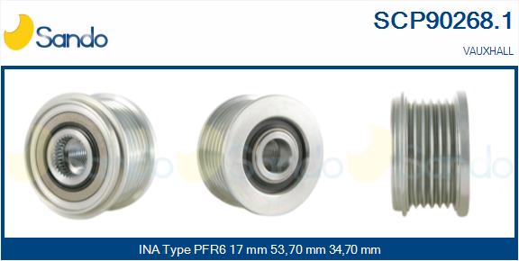Puleggia cinghia, alternatore SANDO SCP90268.1