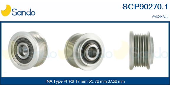 Puleggia cinghia, alternatore SANDO SCP90270.1