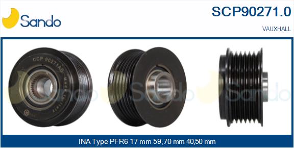 Puleggia cinghia, alternatore SANDO SCP90271.0