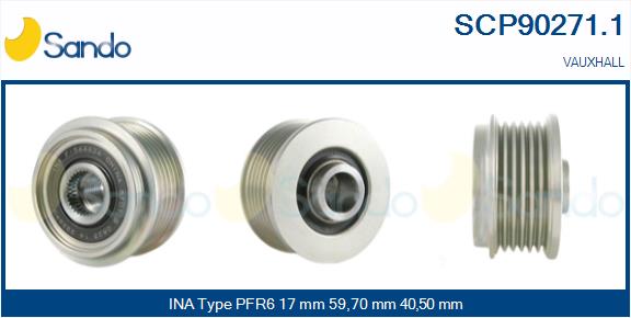 Puleggia cinghia, alternatore SANDO SCP90271.1