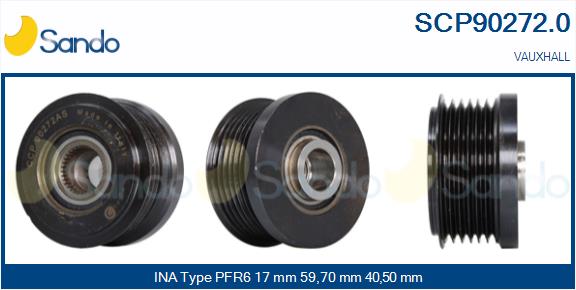 Puleggia cinghia, alternatore SANDO SCP90272.0