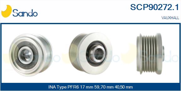 Puleggia cinghia, alternatore SANDO SCP90272.1