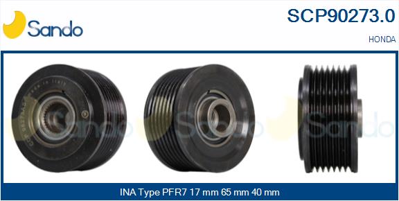 Puleggia cinghia, alternatore SANDO SCP90273.0