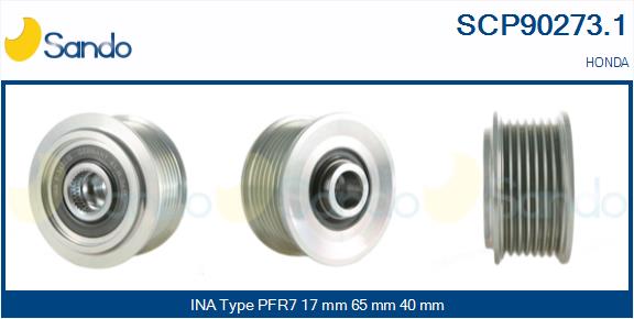 Puleggia cinghia, alternatore SANDO SCP90273.1