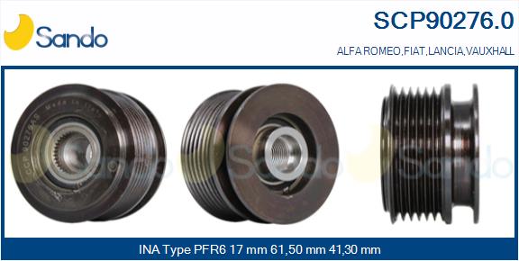 Puleggia cinghia, alternatore SANDO SCP90276.0