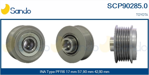Puleggia cinghia, alternatore SANDO SCP90285.0