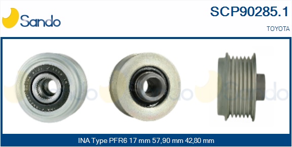 Puleggia cinghia, alternatore SANDO SCP90285.1