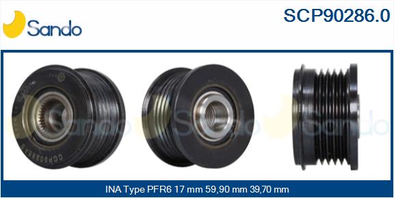 Puleggia cinghia, alternatore SANDO SCP90286.0