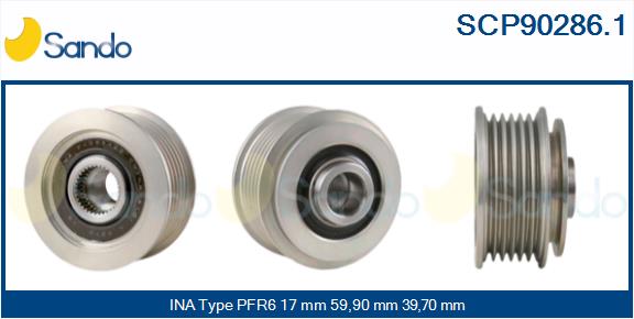 Puleggia cinghia, alternatore SANDO SCP90286.1