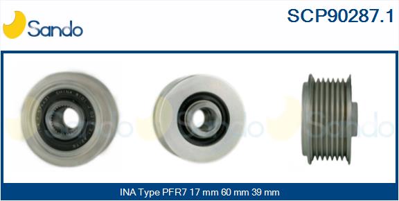 Puleggia cinghia, alternatore SANDO SCP90287.1
