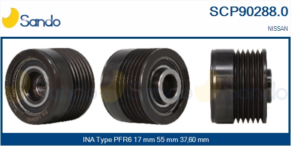 Puleggia cinghia, alternatore SANDO SCP90288.0