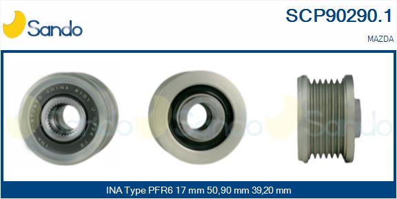 Puleggia cinghia, alternatore SANDO SCP90290.1