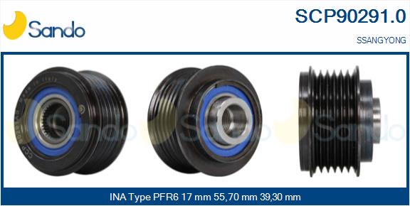 Puleggia cinghia, alternatore SANDO SCP90291.0