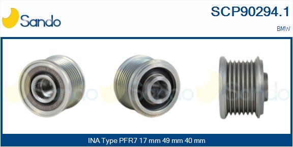 Puleggia cinghia, alternatore SANDO SCP90294.1
