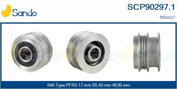 Puleggia cinghia, alternatore SANDO SCP90297.1