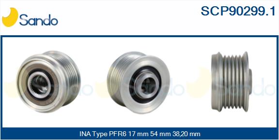 Puleggia cinghia, alternatore SANDO SCP90299.1