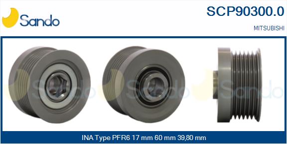 Puleggia cinghia, alternatore SANDO SCP90300.0