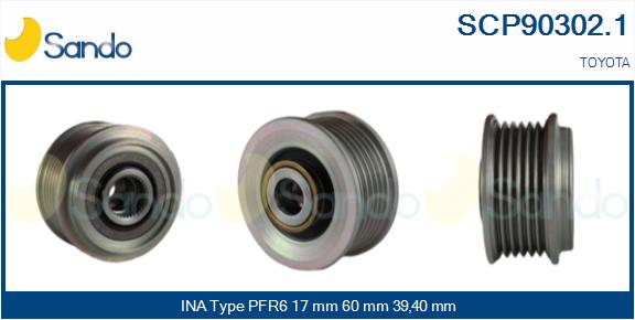 Puleggia cinghia, alternatore SANDO SCP90302.1