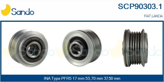 Puleggia cinghia, alternatore SANDO SCP90303.1