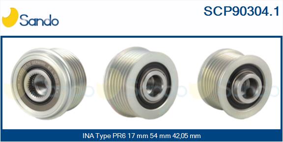Puleggia cinghia, alternatore SANDO SCP90304.1