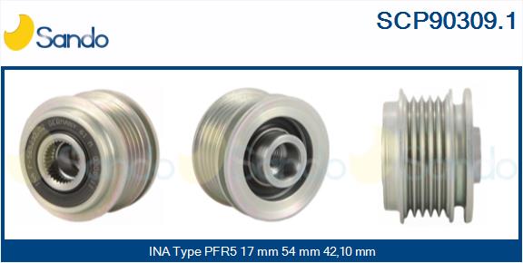 Puleggia cinghia, alternatore SANDO SCP90309.1