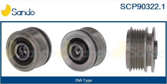 Puleggia cinghia, alternatore SANDO SCP90322.1