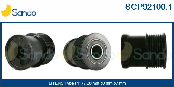 Puleggia cinghia, alternatore SANDO SCP92100.1