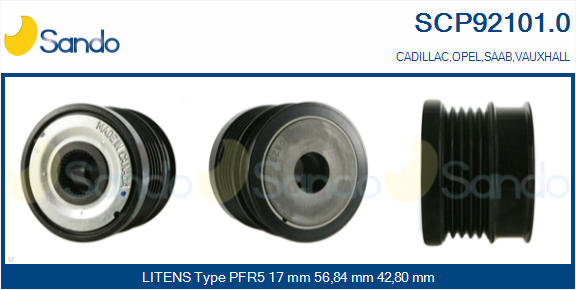 Puleggia cinghia, alternatore SANDO SCP92101.0