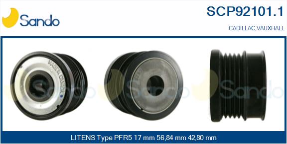 Puleggia cinghia, alternatore SANDO SCP92101.1