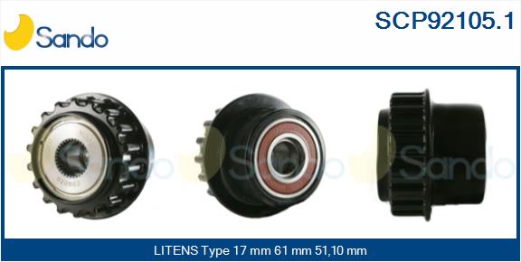 Puleggia cinghia, alternatore SANDO SCP92105.1