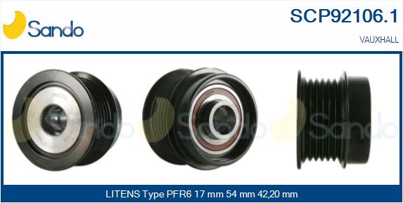 Puleggia cinghia, alternatore SANDO SCP92106.1