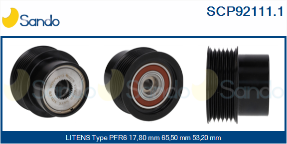 Puleggia cinghia, alternatore SANDO SCP92111.1