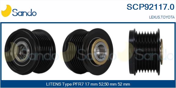 Puleggia cinghia, alternatore SANDO SCP92117.0