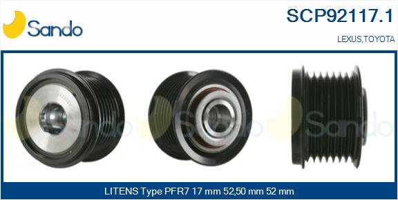 Puleggia cinghia, alternatore SANDO SCP92117.1