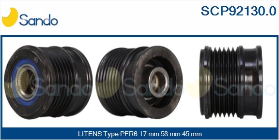 Puleggia cinghia, alternatore SANDO SCP92130.0
