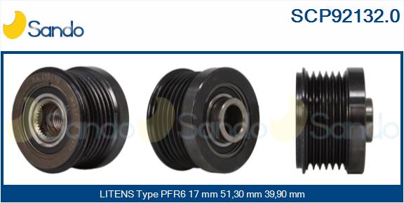 Puleggia cinghia, alternatore SANDO SCP92132.0