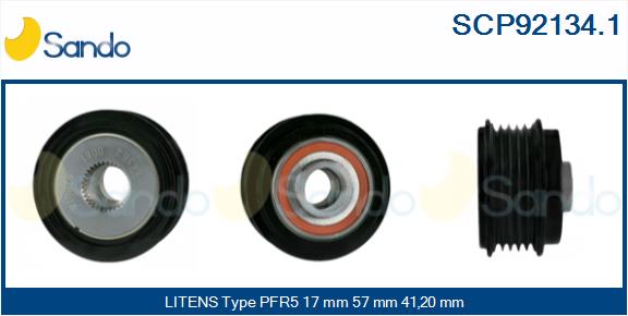 Puleggia cinghia, alternatore SANDO SCP92134.1