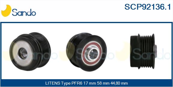 Puleggia cinghia, alternatore SANDO SCP92136.1