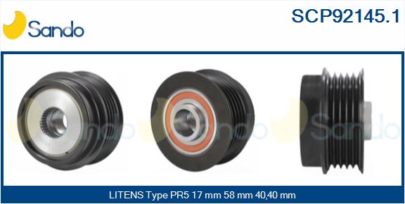 Puleggia cinghia, alternatore SANDO SCP92145.1