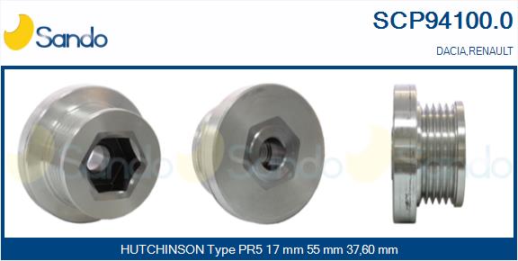 Puleggia cinghia, alternatore SANDO SCP94100.0