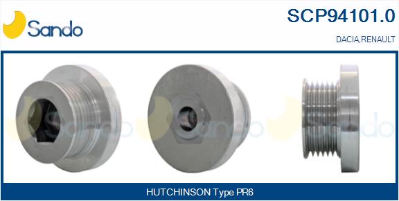 Puleggia cinghia, alternatore SANDO SCP94101.0