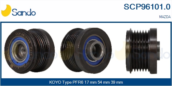 Puleggia cinghia, alternatore SANDO SCP96101.0
