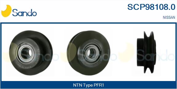 Puleggia cinghia, alternatore SANDO SCP98108.0
