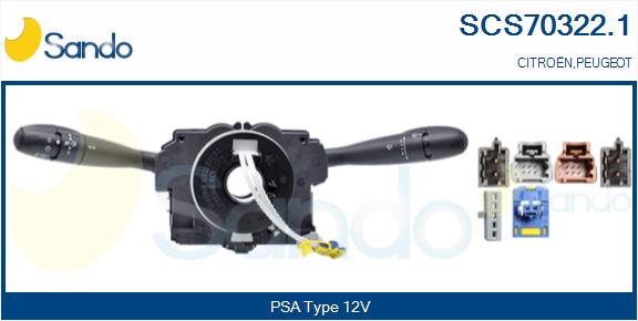 Leva devio guida SANDO SCS70322.1