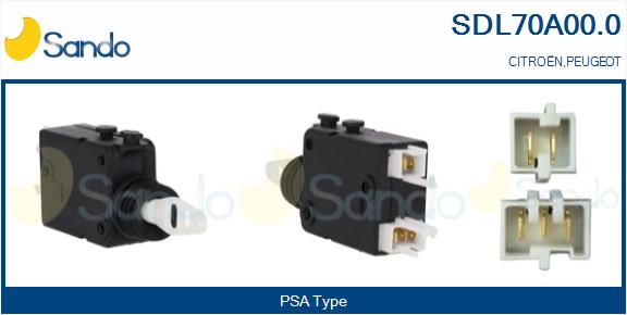 Attuatore, chiusura centralizzata SANDO SDL70A00.0