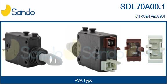 Attuatore, chiusura centralizzata SANDO SDL70A00.1