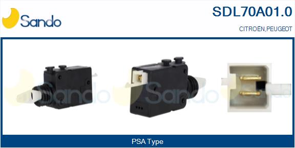 Attuatore, chiusura centralizzata SANDO SDL70A01.0