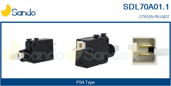 Attuatore, chiusura centralizzata SANDO SDL70A01.1